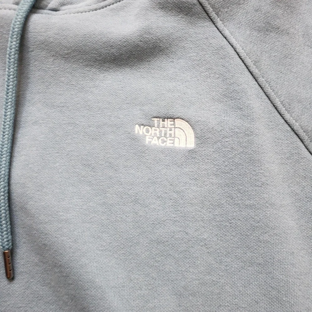 The North Face Hoodie Mens XL Blue Pullover Fleece Hooded Pockets Drawstring‎